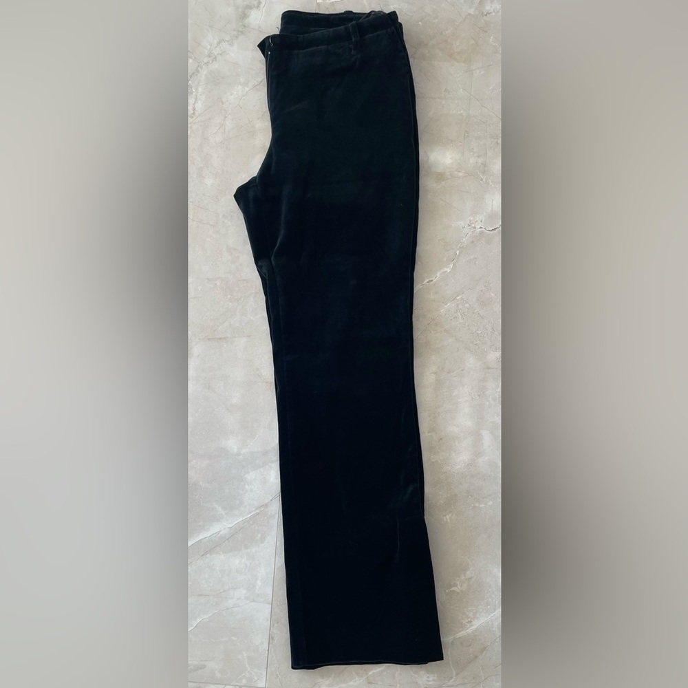 Vtg Work Order Woman’s Pants Size Photos See Photos Black Velvet Side Slit Hem - Picture 4 of 6